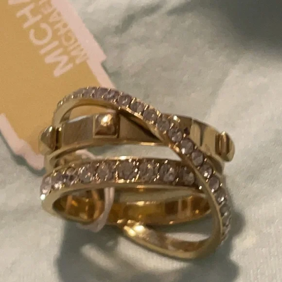 michael kors crisscross ring gold